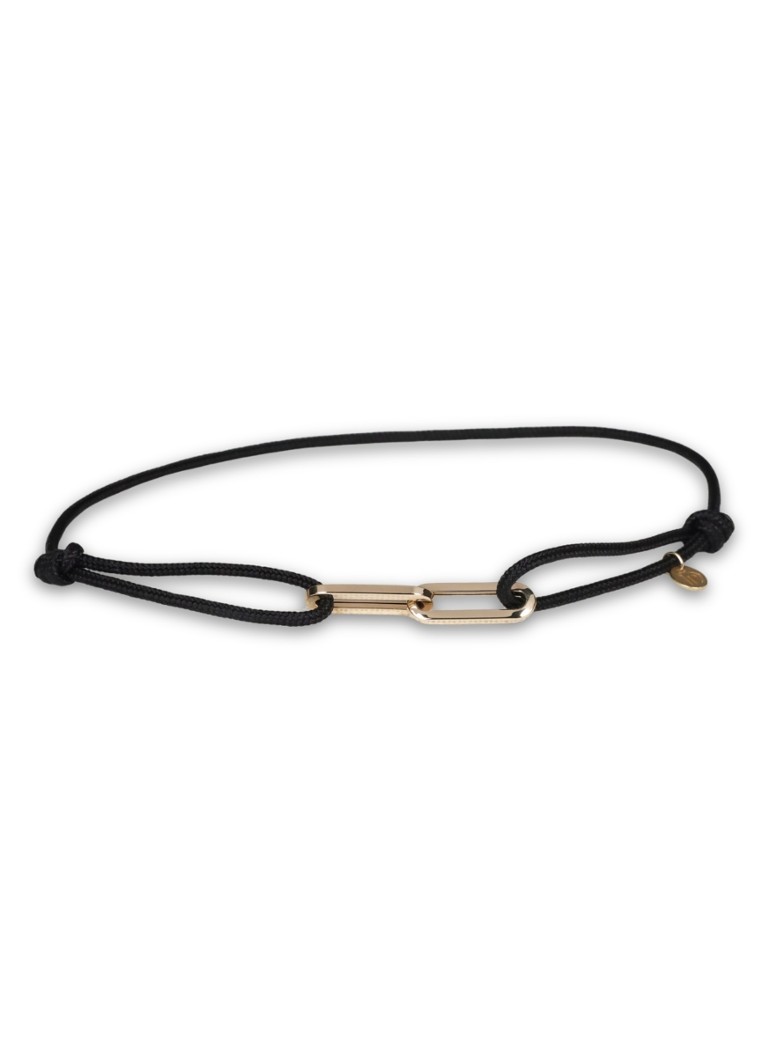 Diamond Point Dames Geelgouden koord armband Closed Forever in de kleur Geelgoud