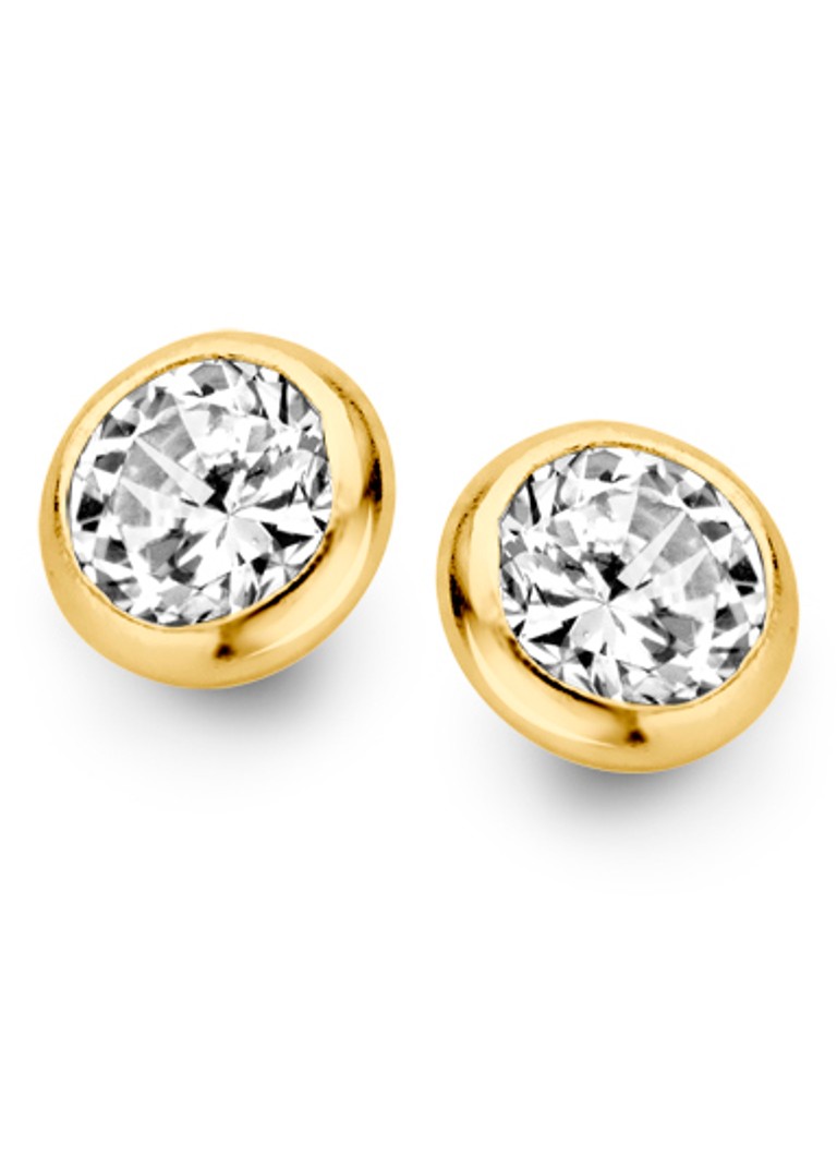 Casa Jewelry Dames La Mer Small oorknopjes verguld in de kleur Goud