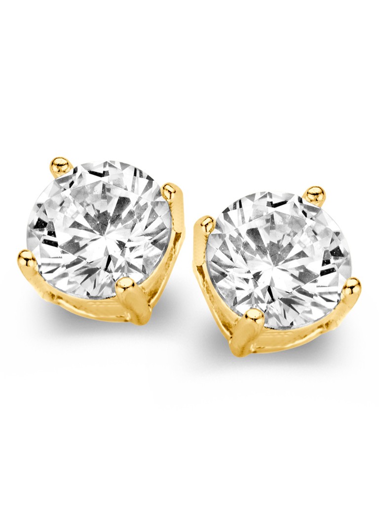 Casa Jewelry Dames Marry L oorknopjes verguld in de kleur Goud