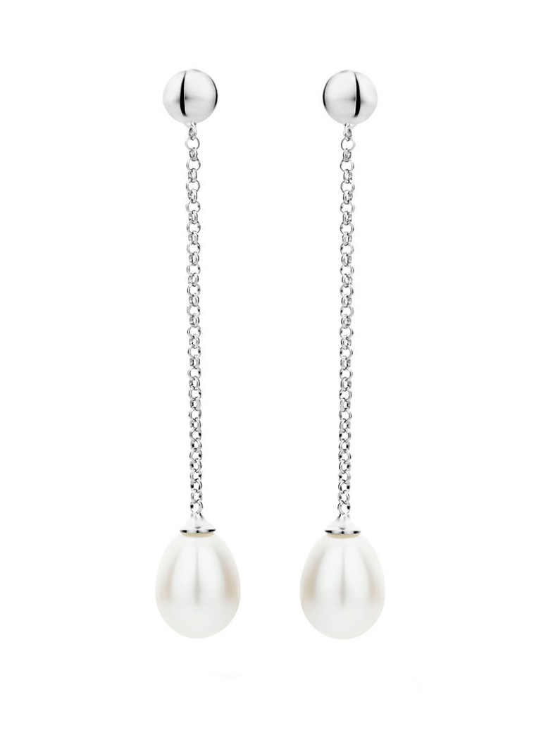 Casa Jewelry Dames Tahiti Max oorstekers van zilver in de kleur Zilver