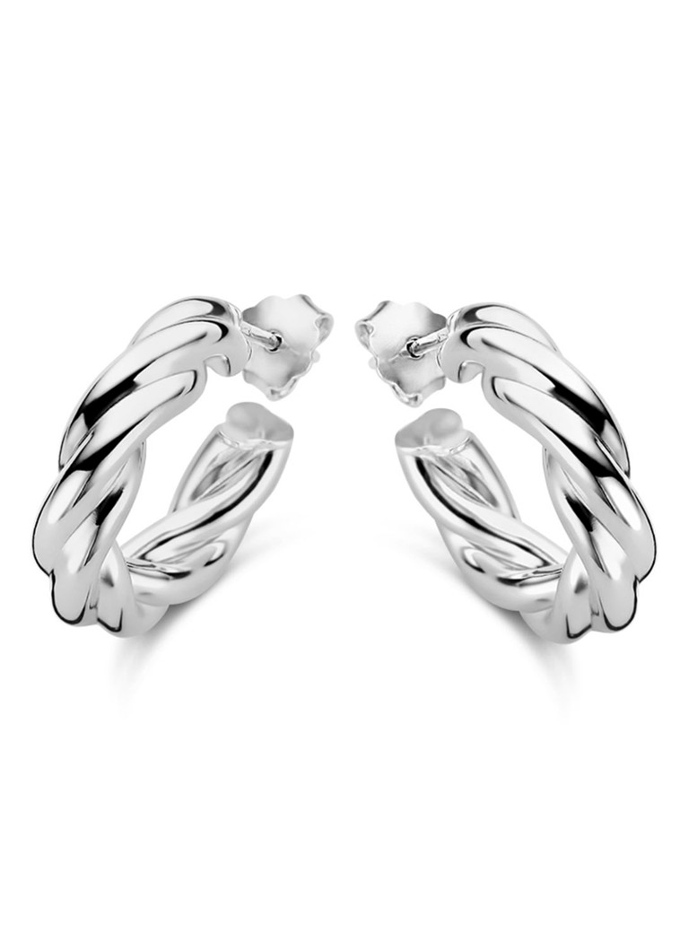 Casa Jewelry Dames Spiral oorringen van zilver in de kleur Zilver