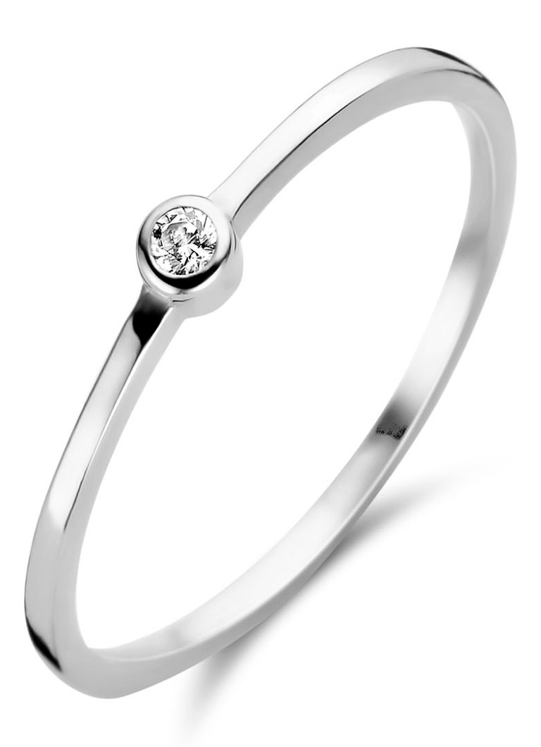Casa Jewelry Dames Gemma ring van zilver met zirkonia 56 in de kleur Zilver