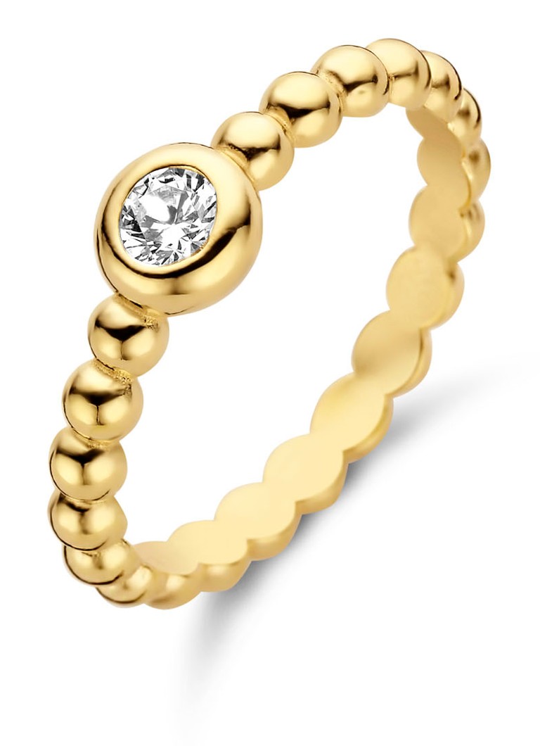 Casa Jewelry Dames Gem ring verguld in de kleur Goud