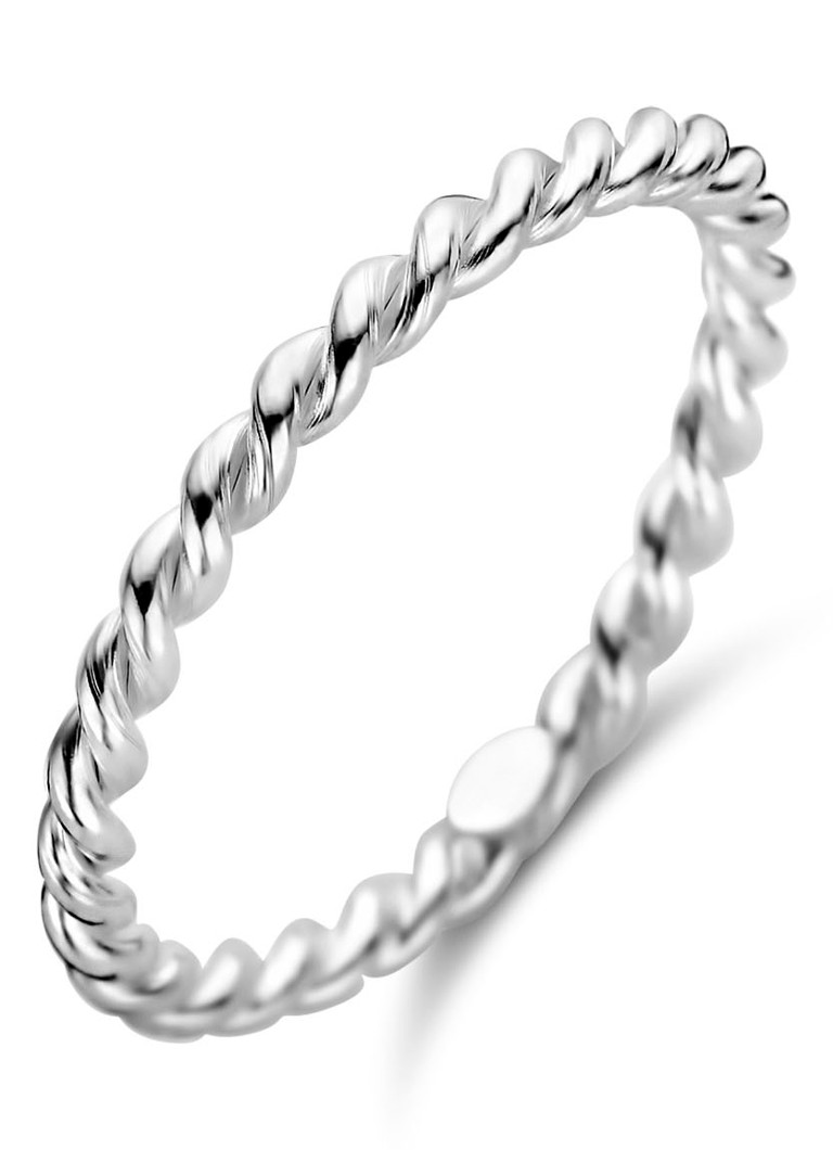 Casa Jewelry Dames Wire ring van zilver in de kleur Zilver