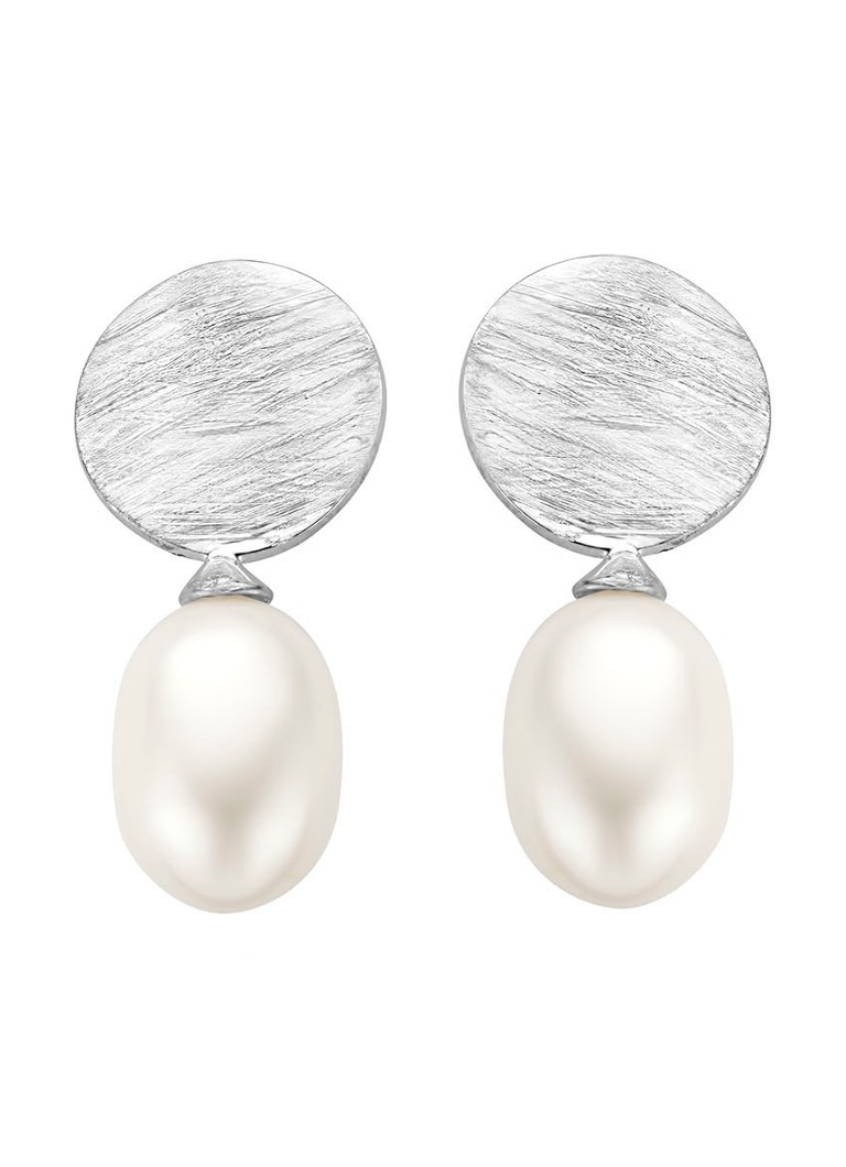 Casa Jewelry Dames Diana oorstekers van zilver in de kleur Zilver