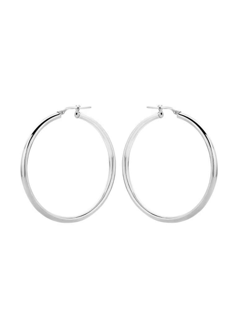 Casa Jewelry Dames Rondinella L oorringen van zilver in de kleur Zilver
