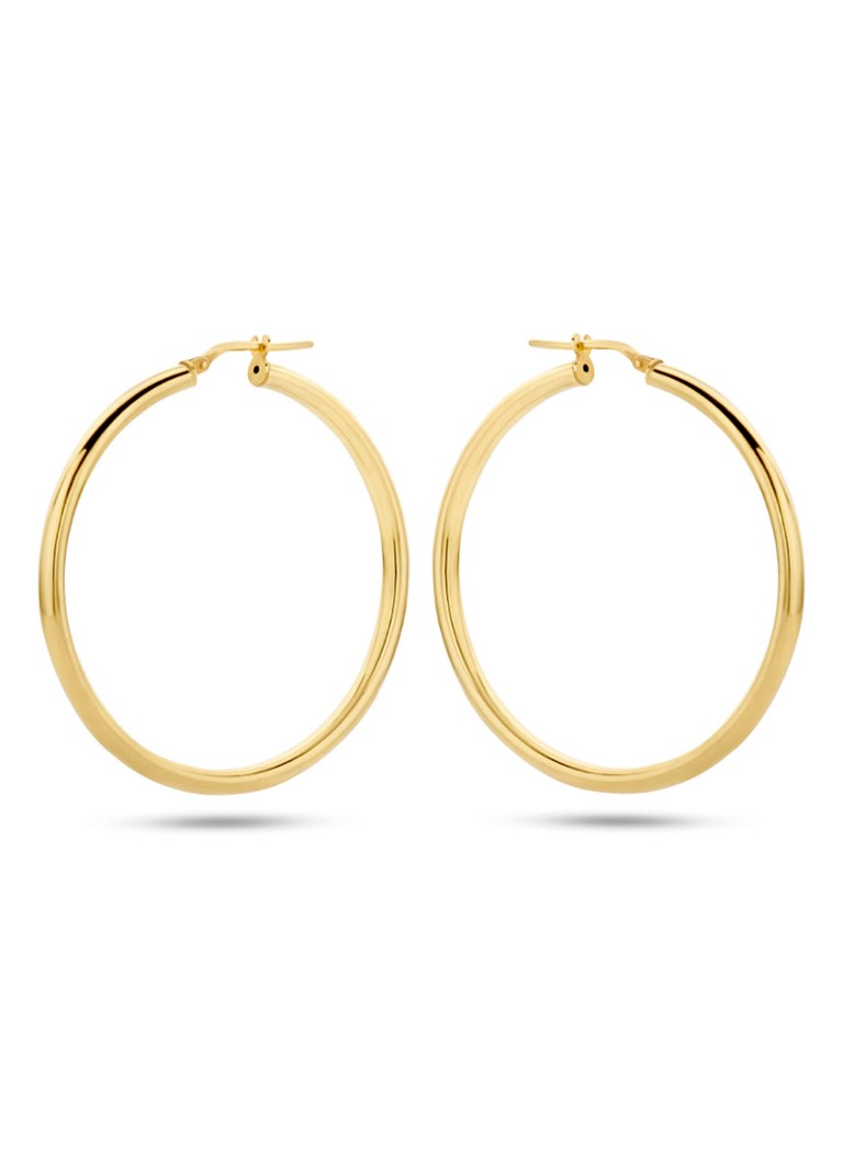 Casa Jewelry Dames Rondinella L oorringen verguld in de kleur Goud