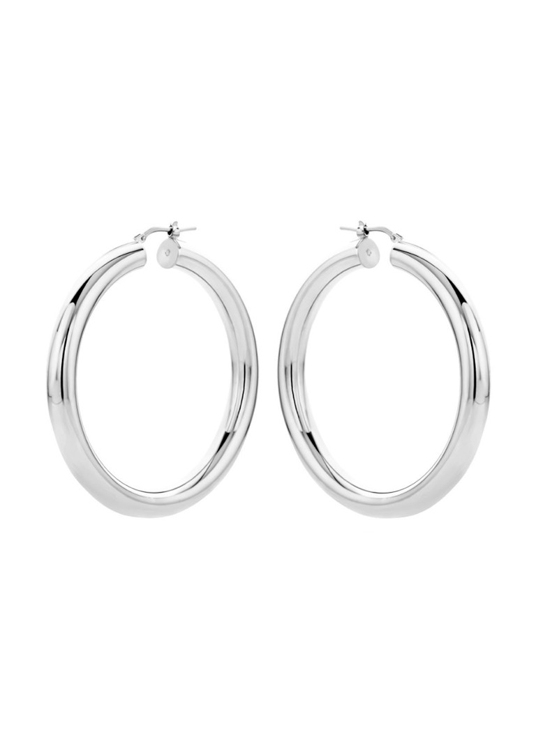 Casa Jewelry Dames Frida XL oorringen van zilver in de kleur Zilver
