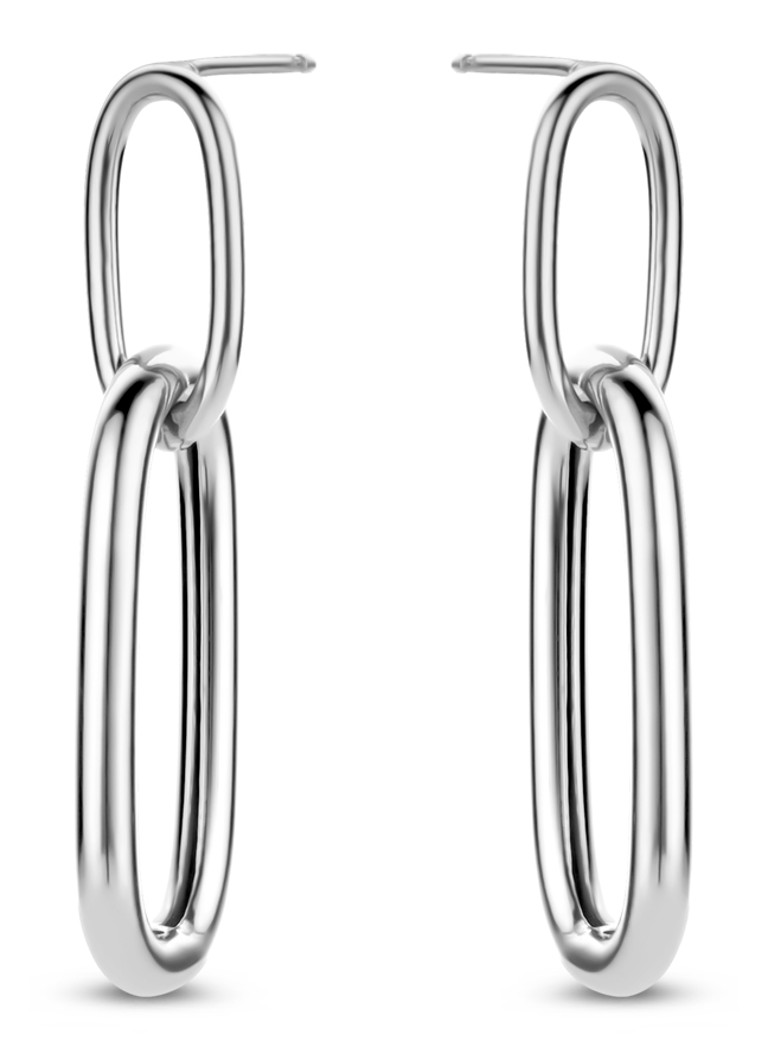 Casa Jewelry Dames Claire oorhangers van zilver in de kleur Zilver