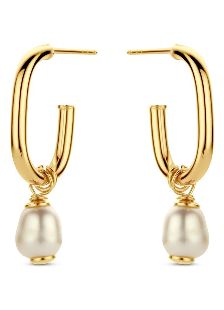 Casa Jewelry Dames Verona oorstekers verguld in de kleur Goud