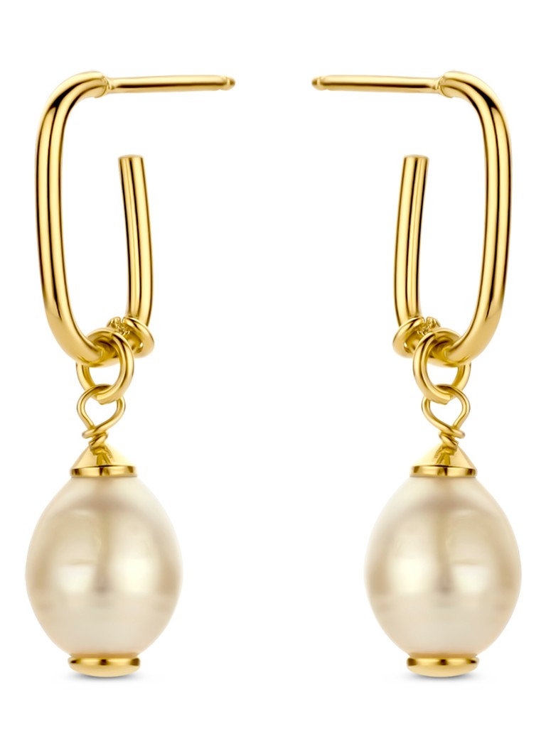 Casa Jewelry Dames Milano oorstekers verguld in de kleur Goud