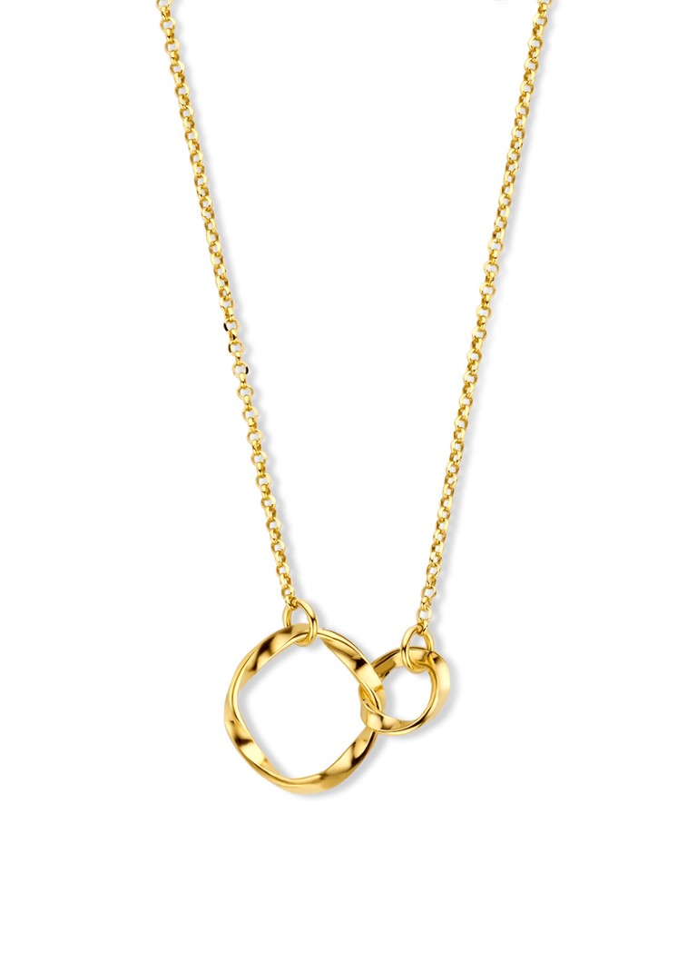 Casa Jewelry Dames Arezzo ketting verguld in de kleur Goud