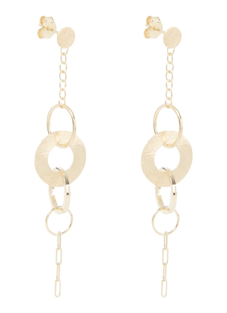 Casa Jewelry Dames Padova oorstekers verguld in de kleur Goud