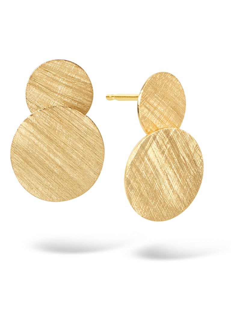 Casa Jewelry Dames Oorstekers verguld in de kleur Goud
