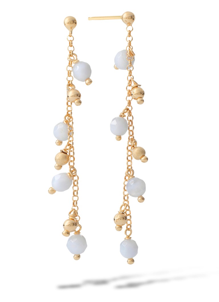 Casa Jewelry Dames Riva oorhangers verguld in de kleur Goud