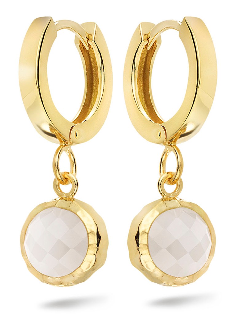 Casa Jewelry Dames Amalfi oorringen verguld in de kleur Goud