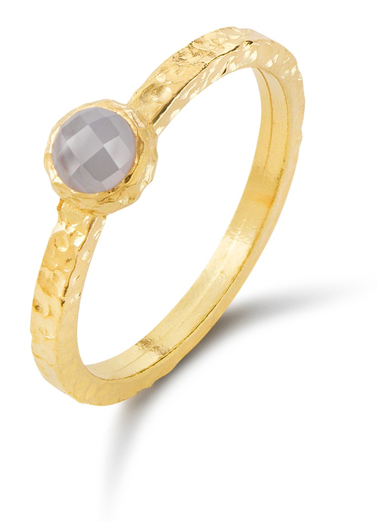 Casa Jewelry Dames Amalfi mini ring verguld 54 in de kleur Goud