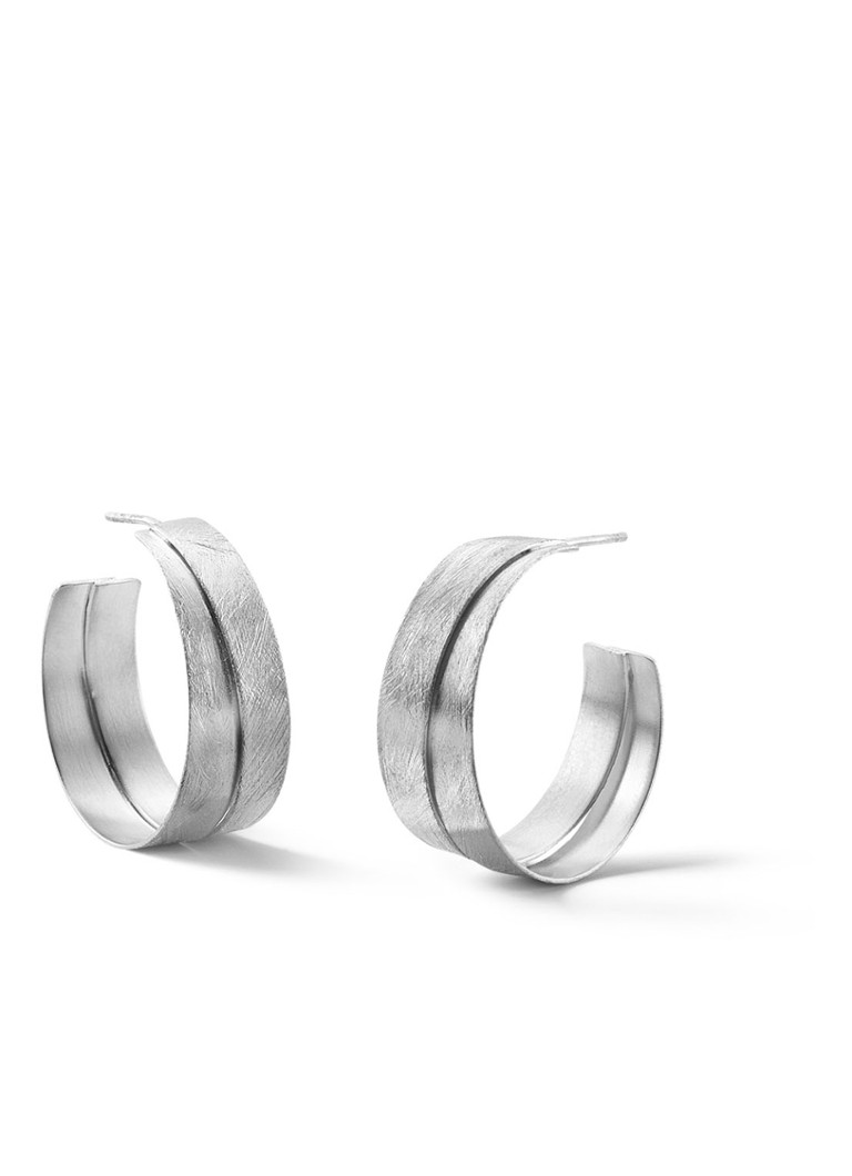 Casa Jewelry Dames Leila oorstekers van zilver in de kleur Zilver