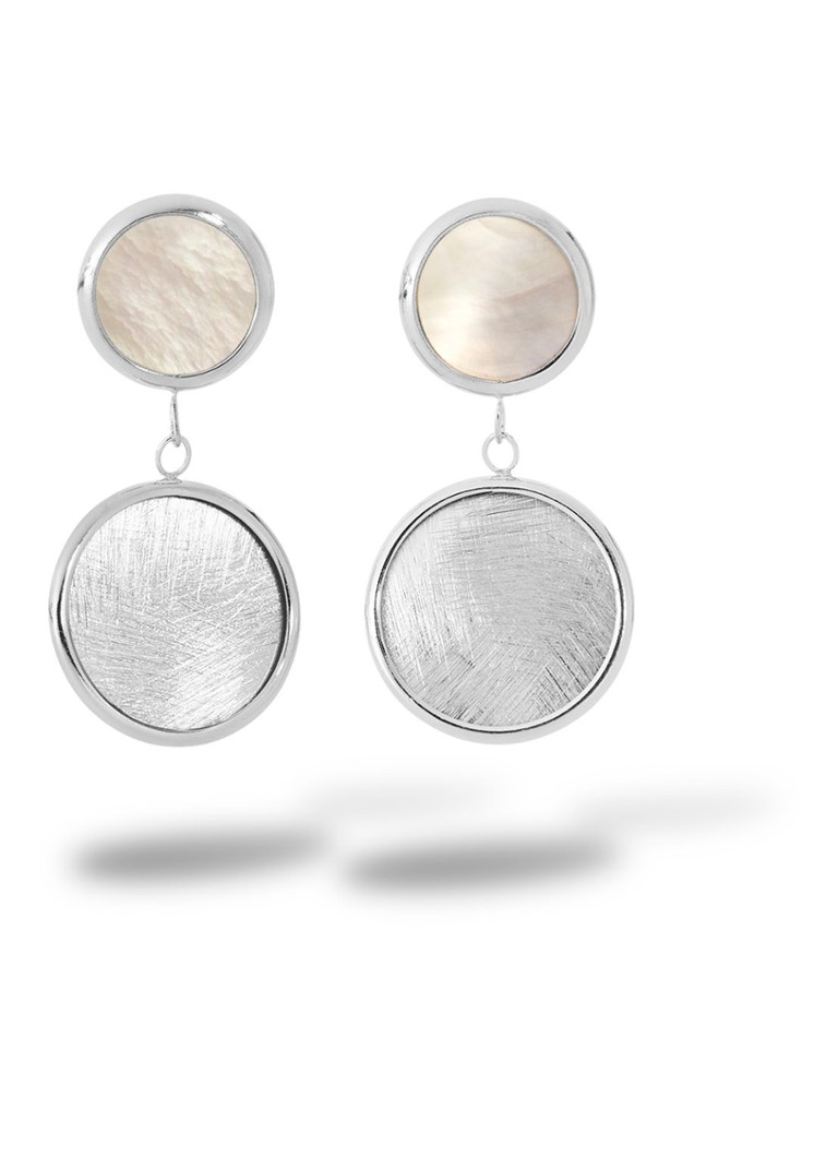 Casa Jewelry Dames Minou oorstekers van zilver in de kleur Zilver