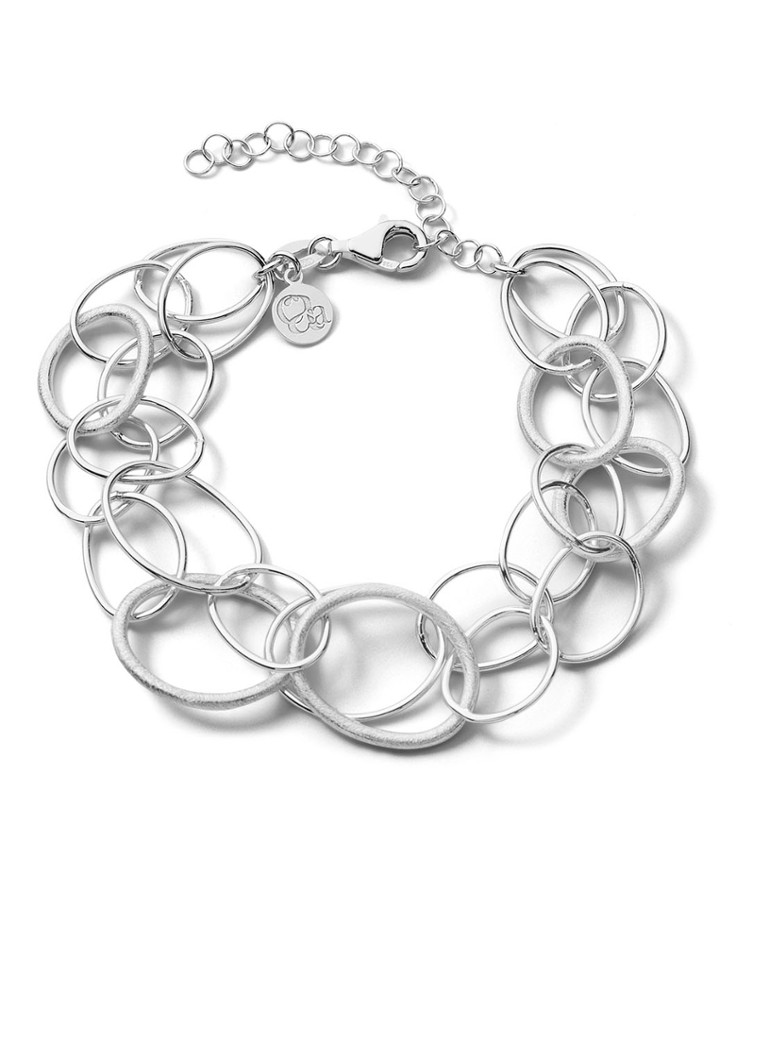 Casa Jewelry Dames Mila schakelarmband van zilver in de kleur Zilver