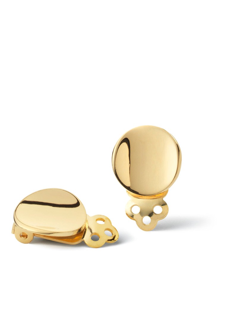 Casa Jewelry Dames Hol oorclips verguld in de kleur Goud