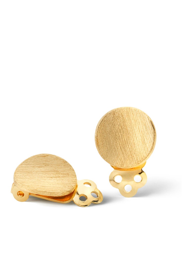 Casa Jewelry Dames Hol oorclips verguld in de kleur Goud