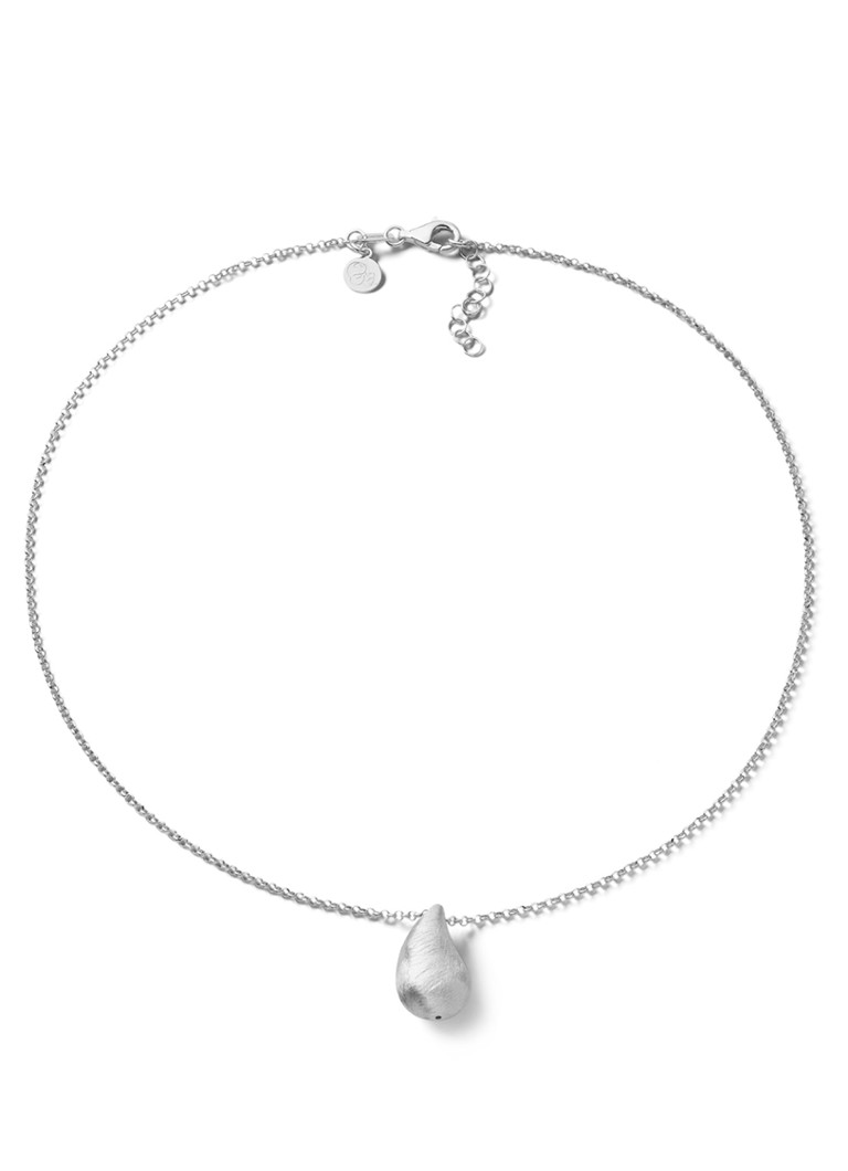 Casa Jewelry Dames Drop Satin ketting van zilver in de kleur Zilver