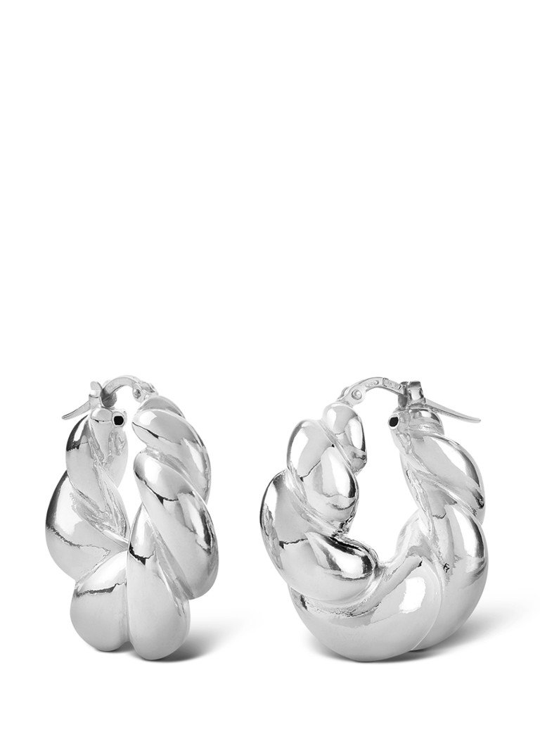 Casa Jewelry Dames Cherry oorringen van zilver in de kleur Zilver