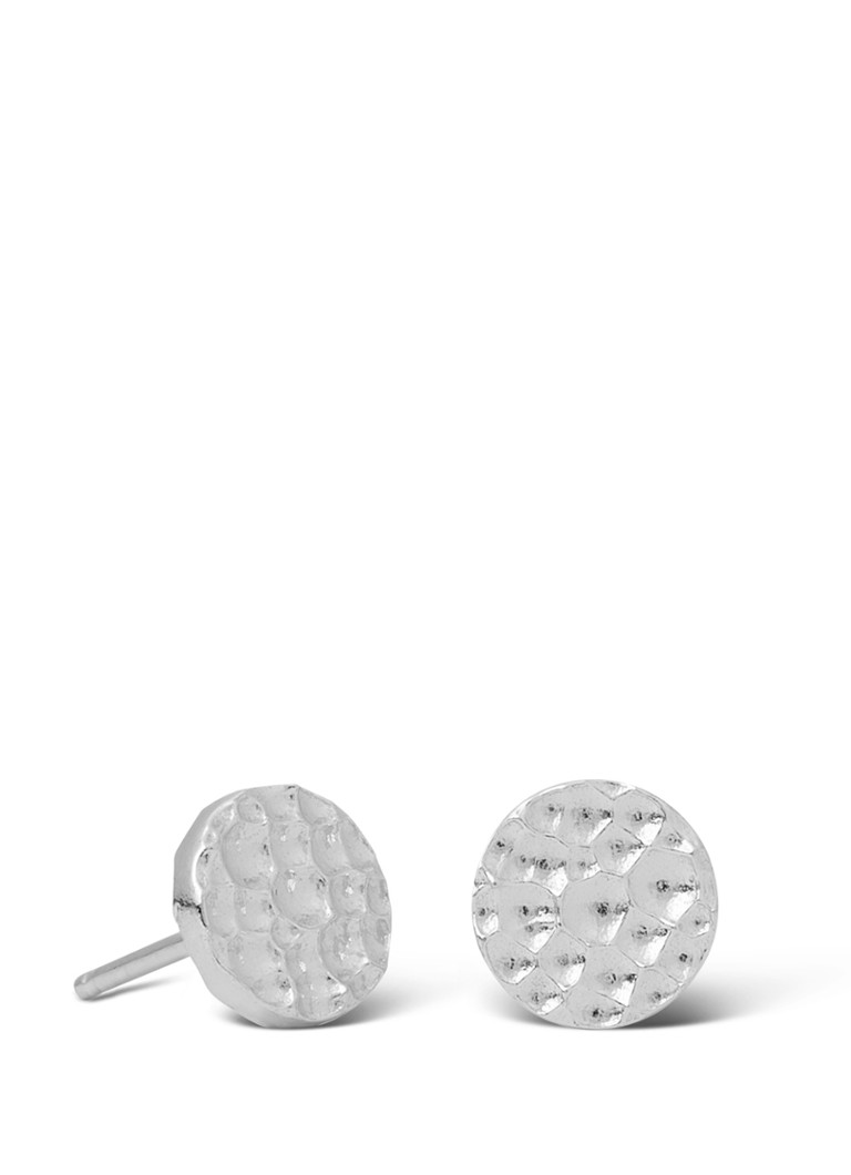 Casa Jewelry Dames Bump S oorknopjes van zilver in de kleur Zilver