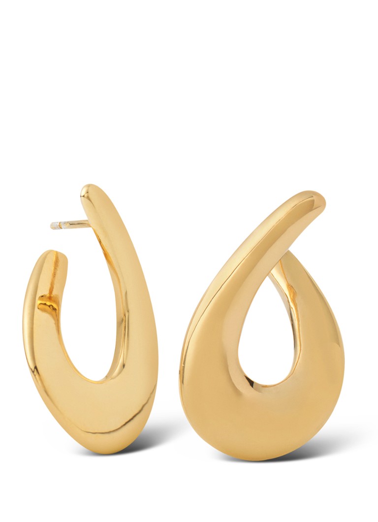 Casa Jewelry Dames New Flame oorstekers verguld in de kleur Goud