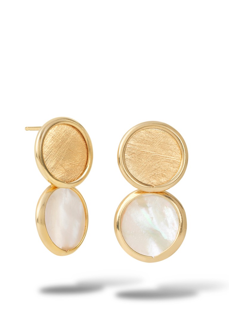 Casa Jewelry Dames Minou Mini oorstekers verguld in de kleur Goud