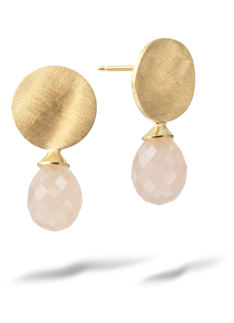 Casa Jewelry Dames Diana oorstekers verguld in de kleur Goud