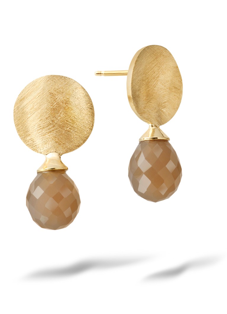 Casa Jewelry Dames Diana oorstekers verguld in de kleur Goud