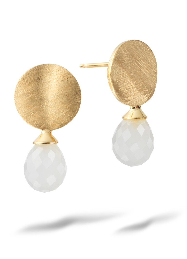 Casa Jewelry Dames Diana oorstekers verguld in de kleur Goud