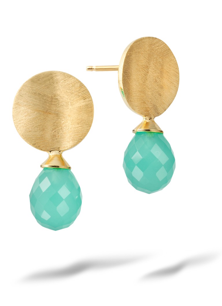Casa Jewelry Dames Diana oorstekers verguld in de kleur Goud