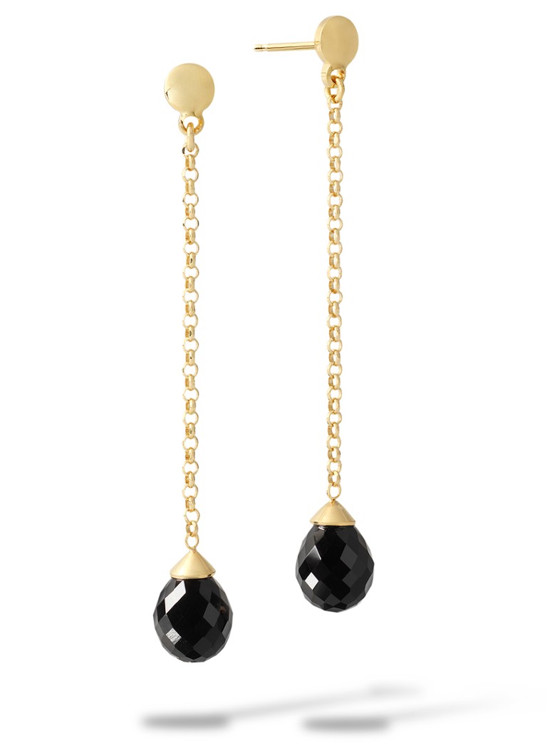 Casa Jewelry Dames Max oorstekers verguld in de kleur Goud