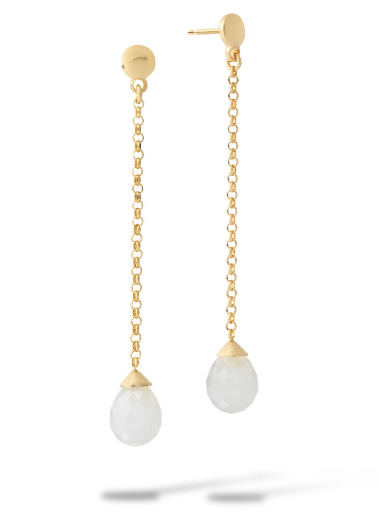 Casa Jewelry Dames Max oorstekers verguld in de kleur Goud