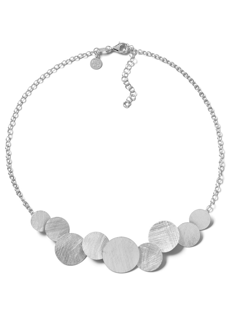 Casa Jewelry Dames Luna XL ketting van zilver in de kleur Zilver