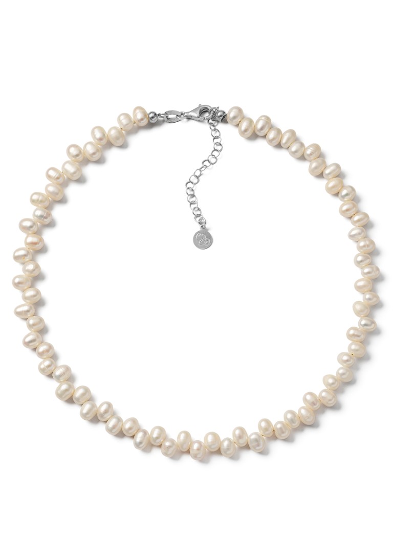 Casa Jewelry Dames Dancing Pearls ketting van zilver in de kleur Zilver