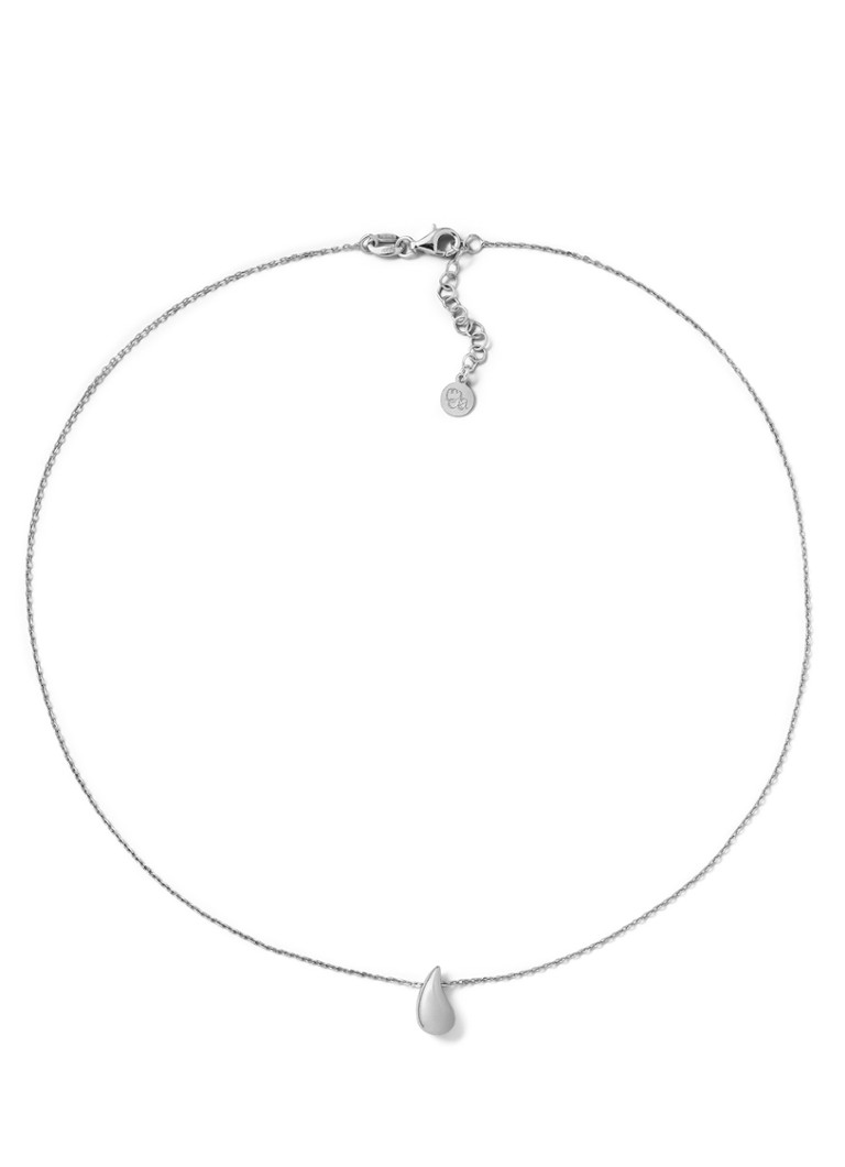 Casa Jewelry Dames Drop S Shiny ketting van zilver in de kleur Zilver