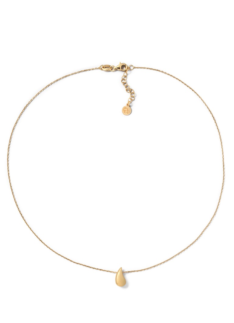 Casa Jewelry Dames Drop S Shiny ketting verguld in de kleur Goud