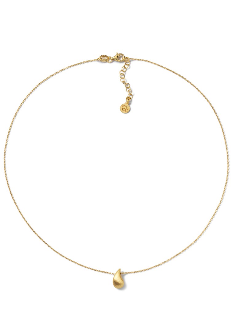 Casa Jewelry Dames Drop S Satin ketting verguld in de kleur Goud