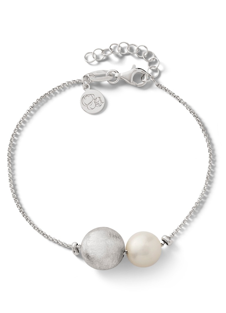 Casa Jewelry Dames Doobie Satin armband van zilver in de kleur Zilver