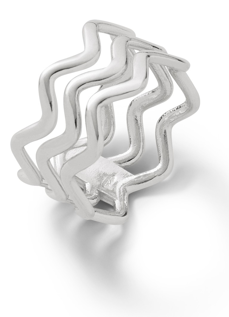 Casa Jewelry Dames Bondi XL ring van zilver in de kleur Zilver