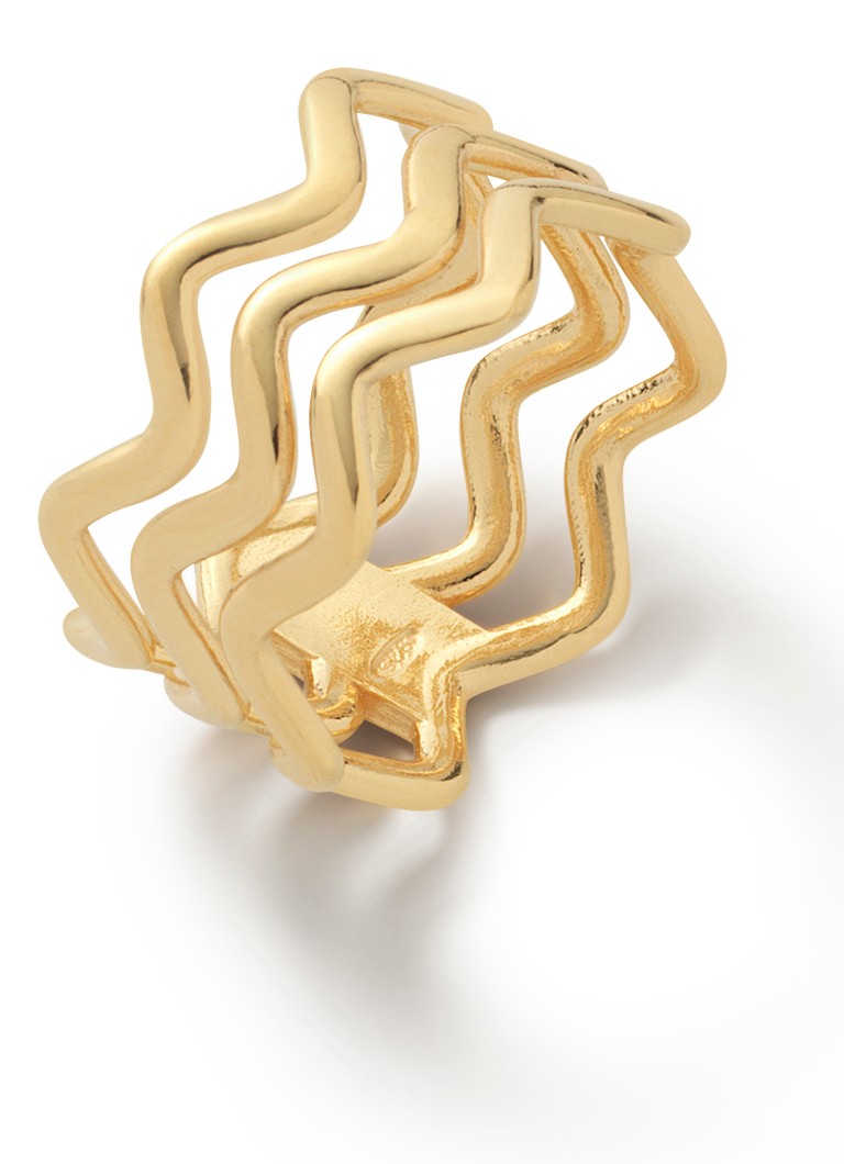 Casa Jewelry Dames Bondi XL ring verguld in de kleur Goud