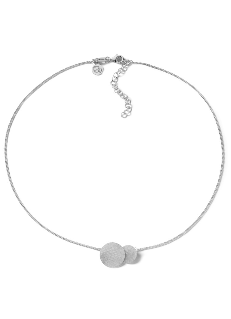 Casa Jewelry Dames Luna Mini ketting van zilver in de kleur Zilver