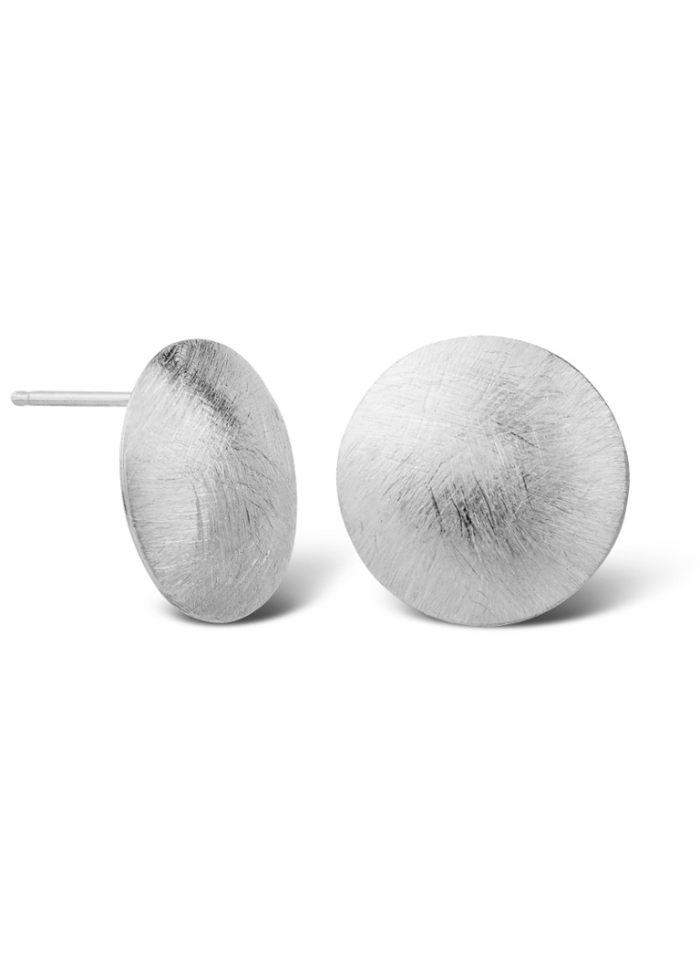 Casa Jewelry Dames Balloon Satin oorstekers van zilver in de kleur Zilver