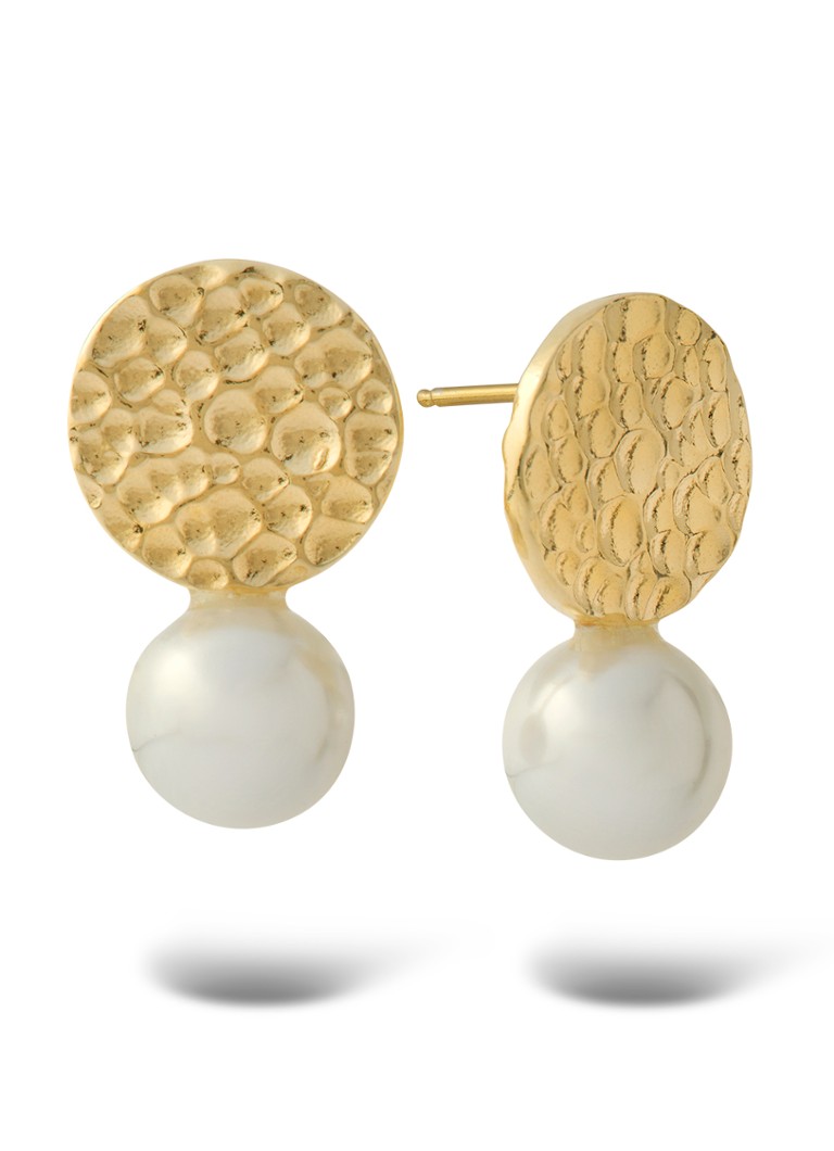 Casa Jewelry Dames Kate oorstekers verguld in de kleur Goud