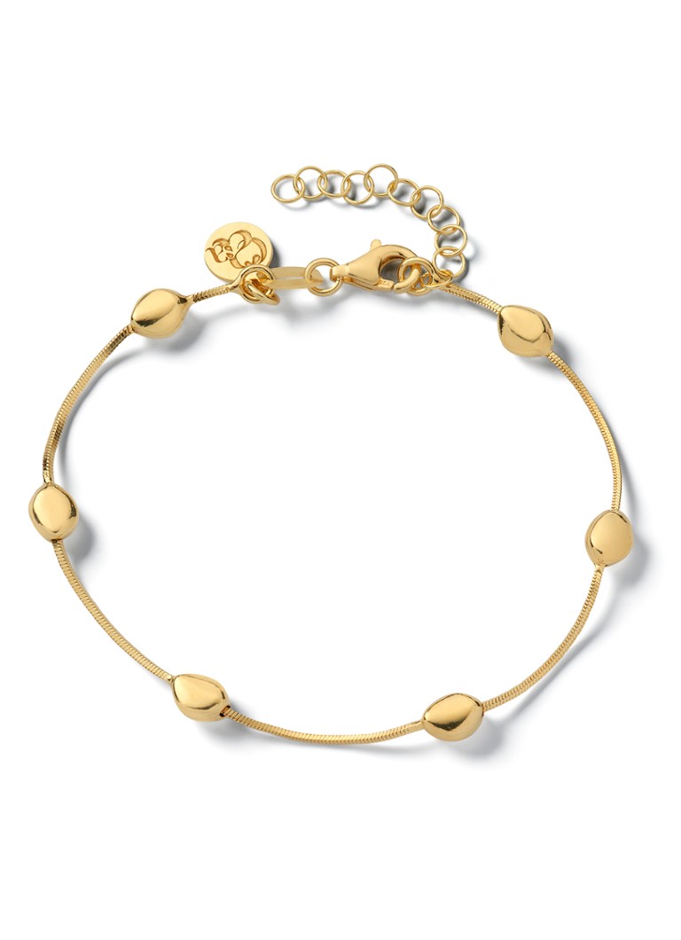 Casa Jewelry Dames Pebbles Shiny armband verguld in de kleur Goud