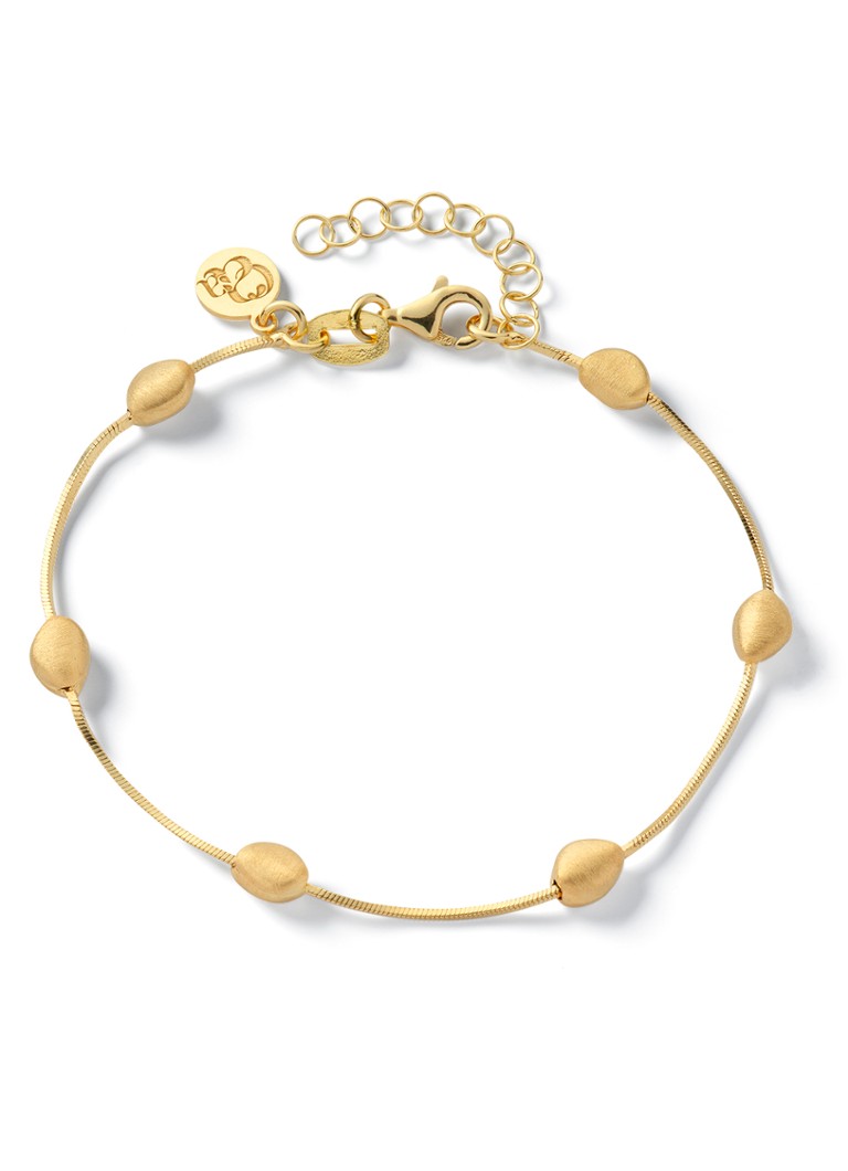 Casa Jewelry Dames Pebbles Satin armband verguld in de kleur Goud
